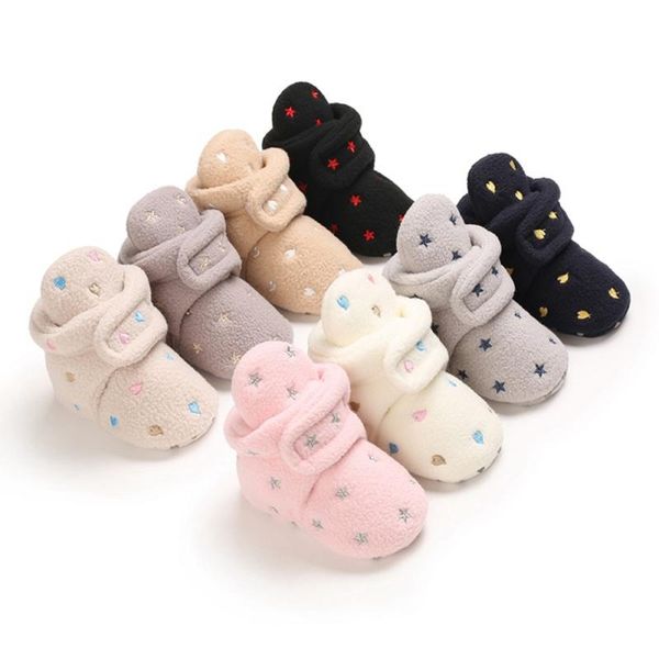 

first walkers lovely baby boy girl warm shoes love cotton casual soft bottom frist walking 0-18m