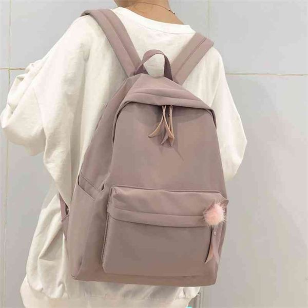 

female vintage cute backpack women school bag girl waterproof nylon kawaii backpack ladies luxury student bags book harajuku 210922