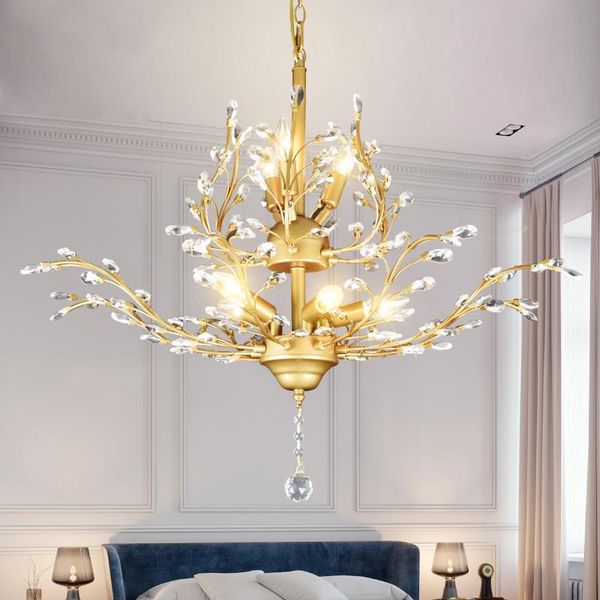 

modern luxury crystal led crystal chandelier lighting ceiling chandeliers light lamparas de techo hanglamp suspension luminaire