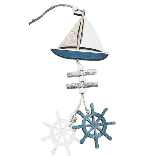 

decorative objects & figurines nautical marine hanging ornament wooden boat rudder fish pendant beach coastal wall decoration for home door