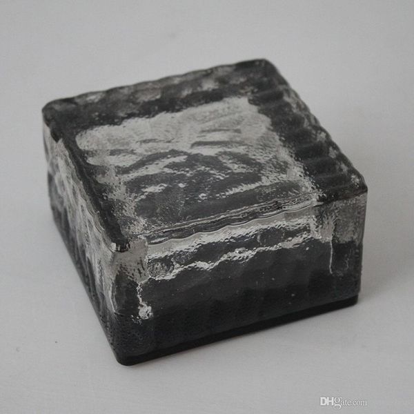 

1pc 4led household solar ground ice ice cream brick lamp waterproof warm white