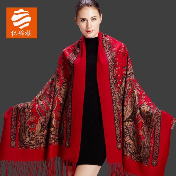 

scarves style warm neck and long red cashmere scarf for women, Blue;gray