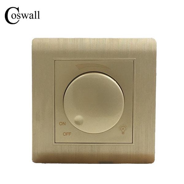 

smart home control coswall luxury wall light switch dimmer controller champagne gold ac 110~250v c31 series
