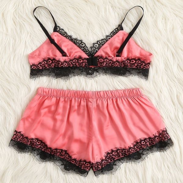 

lingerie lace three-point special sweet home cloth two-piece bra, Black;white