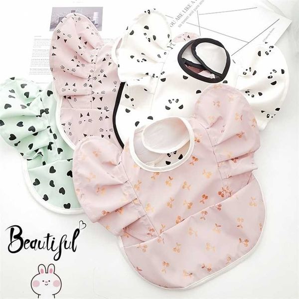 

ins baby bib sleeveless with pocket babies accessories born drooling aprons infant burp cloths waterproof bibs for children 220209