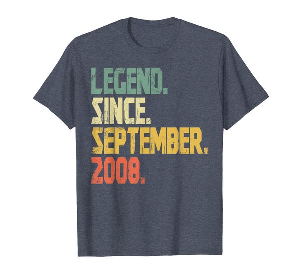 

Legend Since September 2008 Shirt- 11 years old Gifts Shirt, Mainly pictures
