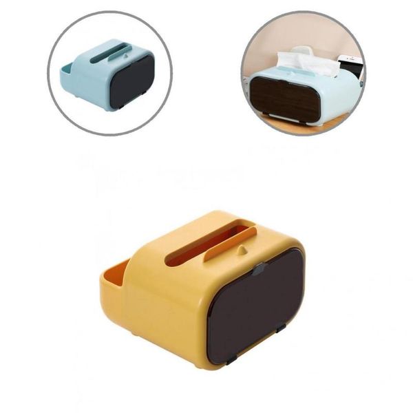 

tissue boxes & napkins anti-slip sturdy wide application box waterproof container with sundries slot for kitchen
