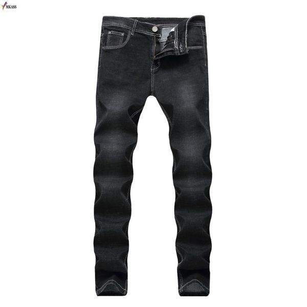 

men's jeans 2021 brand spring autumn pantalon hombre straight denim men size 28-40 casual long pants trousers biker jean, Blue