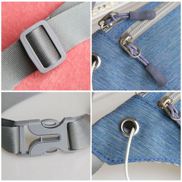 

running cycling waist pouch bag fanny pack belt zip bum bag travel sport holiday