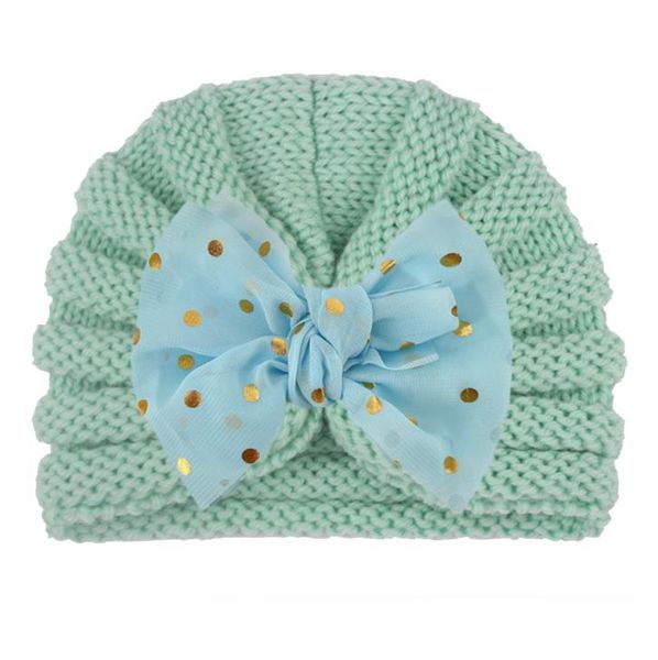Cappello turbante per neonato lavorato a maglia caldo invernale Berretto per asilo nido Berretto per neonato per bambina 0-4 anni