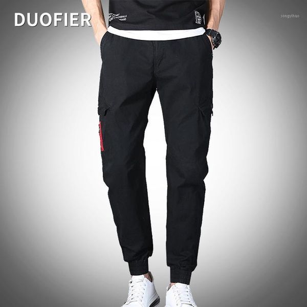 

men's pants khaki casual sweat men military tactical joggers cotton cargo zipper pocket 2021 fashion black trousers