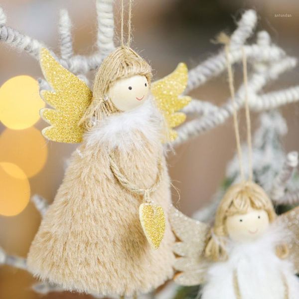

christmas decorations angel dolls xmas tree plush toy pendant party home decoration b88