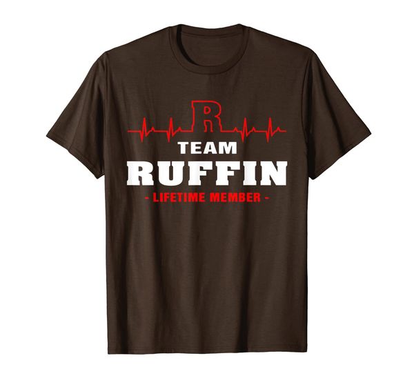 

team ruffin lifetime member shirt surname, last name gift t-shirt, White;black