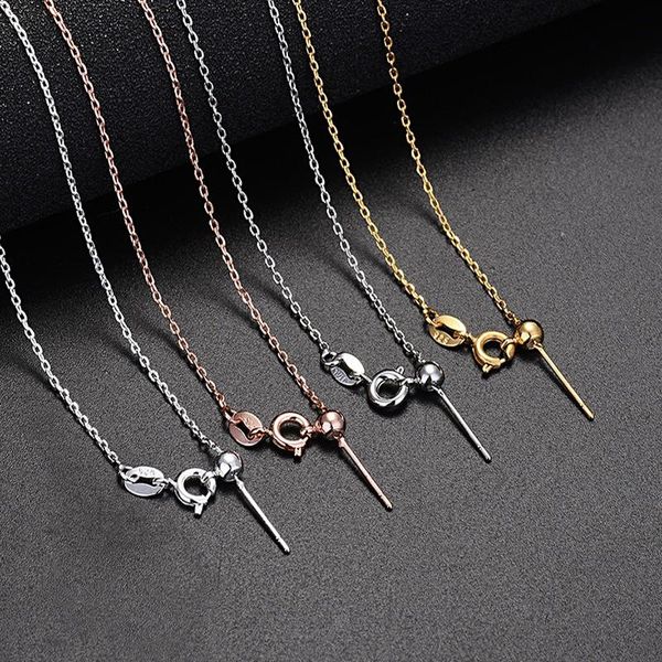 

chains fashion needle positioning universal necklace personality dly adjustable length clavicle chain cross female single, Silver