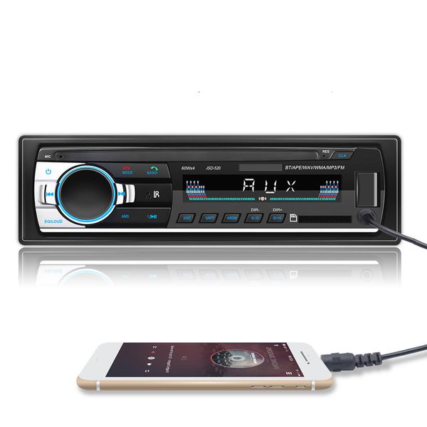 1Din 12V Car Radio Stereo Bluetooth Autoradio Audio Multimedia Bluetooth4.0 MP3 Music Player FM Radios USB AUX