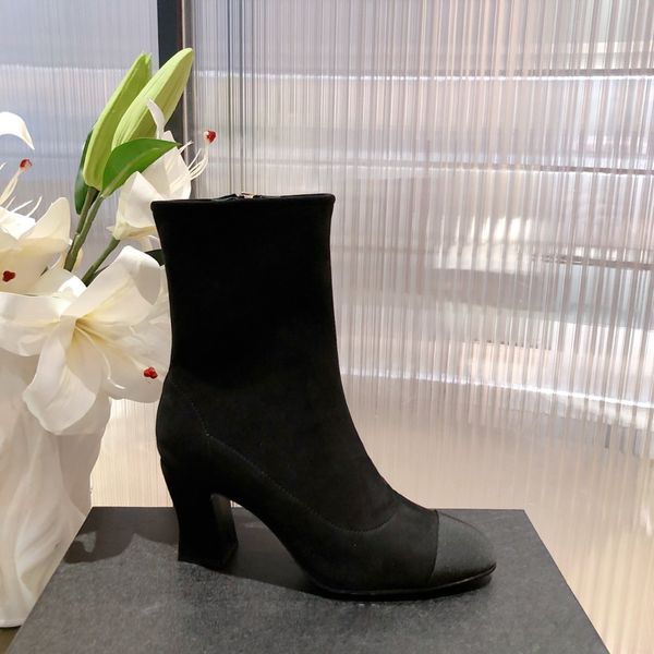 

fashion high heel women shoes designer leather casual brand classic luxury short boots size 35-40, Red;white