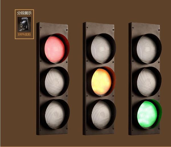 

wall lamp traffic american instruction hall modern industrial decorative el sconce