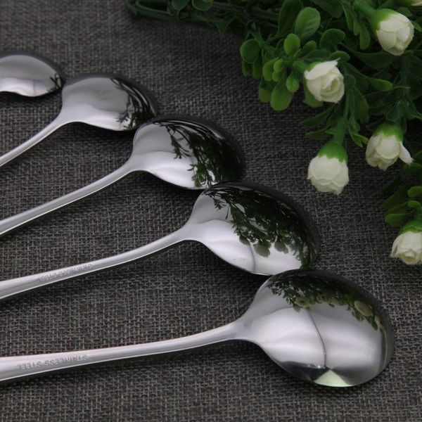 

spoons round soup for kids aduls stainless steel dishwasher safe spoon tryc889