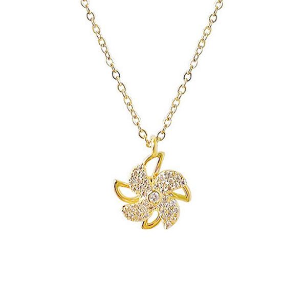 

pendant necklaces potcet korea 2021 fashion trend women's rotating wind car necklace geometric hip hop retro jewelry, Silver