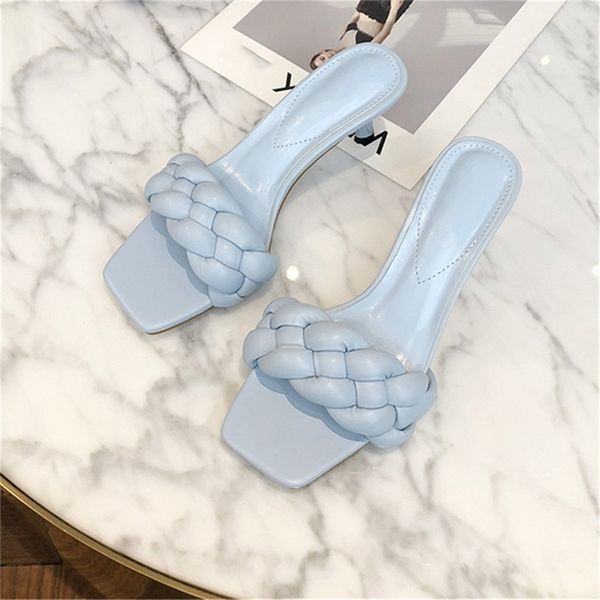 

women's open woven shoes, women's high-heeled dance shoes, fashionable summer slippers, Black