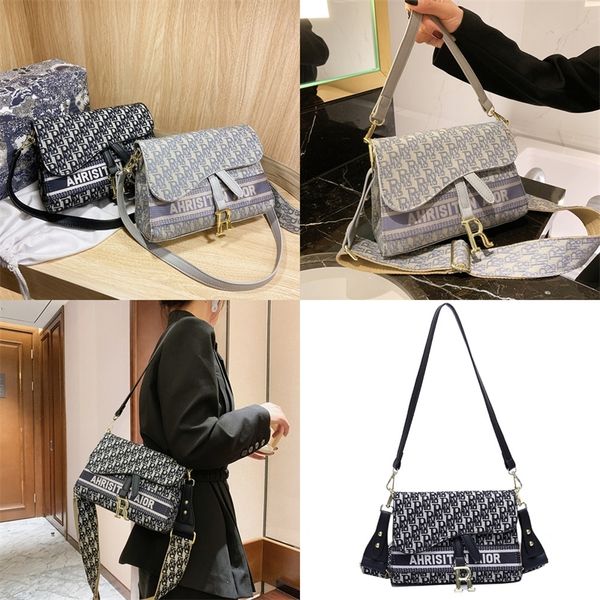 

discount bag women new fashion canvas embroidery sling shoulder underarm bag wide strap messenger purse, Black;red