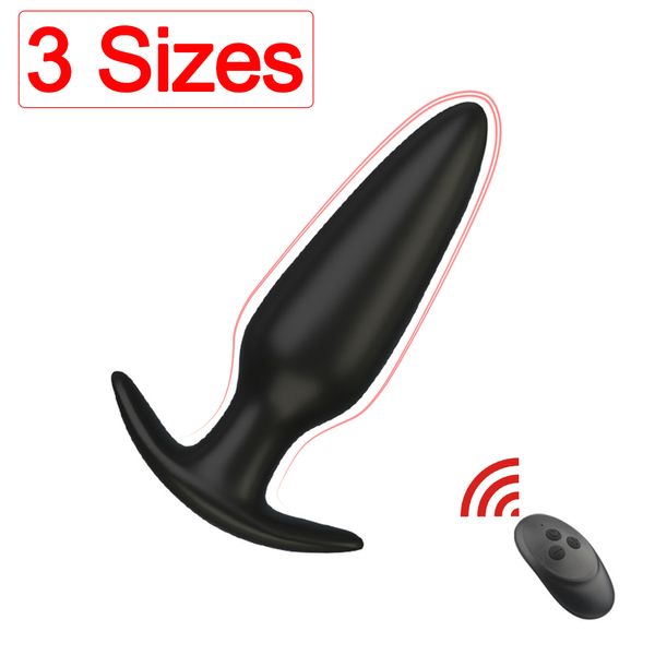 Pequeno Vibrador Anal Plug Vibrating Butt Postate Massager Sexy Brinquedos Para Homens Mulheres Mini Controle Remoto