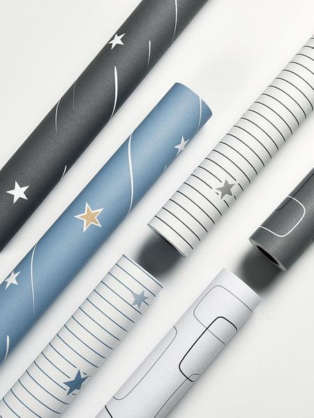 

5m self-adhesive wallpaper bedroom living room study children's room waterproof and environmental protection college dormitory