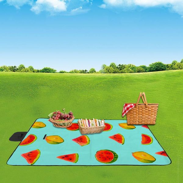 

outdoor pads 2021 easter handle design 3d digital printing full polyester oxford cloth picnic mat materac dmuchany beac beach
