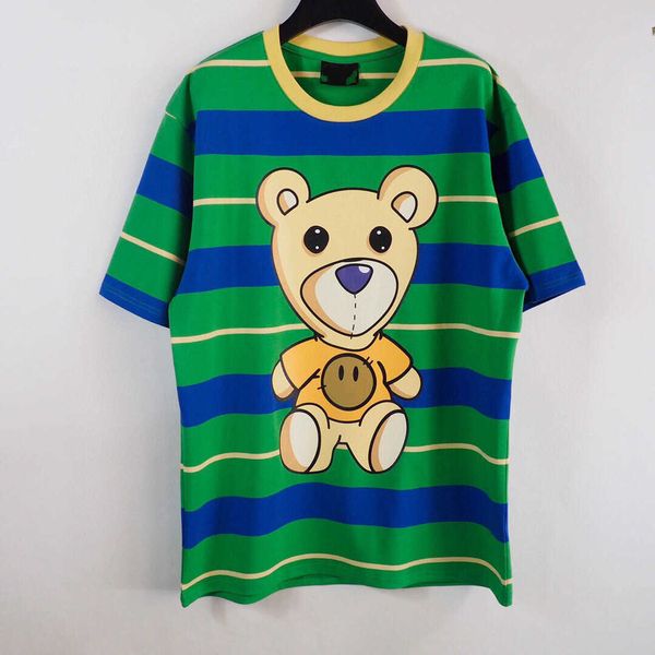 

men's t-shirts fashion short sleeve t-shirt men and women justin bieber fashion bear high street loose cotton t simple student style, White;black