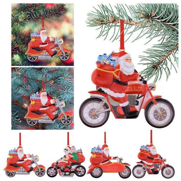 

decorative objects & figurines christmas santa claus hanging pendant decorations toys wood 2021 souvenir personalized family