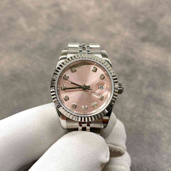 

new 31mm women watch business replica stainless steel date-just automatic mechanical aaa quality luxury waterproof clock