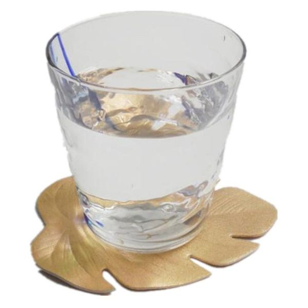 

mats & pads 3pcs/set eva leaf shape aroma cup drinks holder mat tableware placemat tea glass pad non-slip table decoration