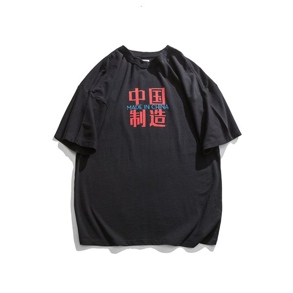 

men's t-shirts will see short sleeves, vintage neck... loose cotton printed casual wear hip hop... t-shirts... ... 1ixy, White;black
