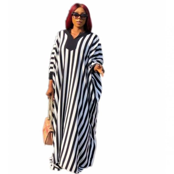 

dresses for women dashiki stripera black long maxi dress bazin riche traditional african long-sleeve clothes zphl, Red