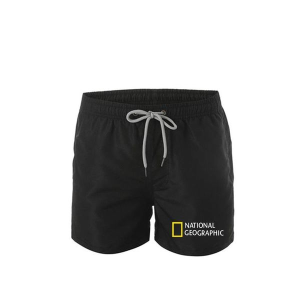 

running shorts fashion men's swimming trunks beach swimwear casual sports surf, Black;blue