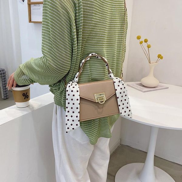 

shoulder bags bag for women square crossbody artificial leather female youth designer purses and handbags khaki work