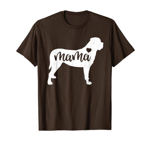 

mastiff mama mom dog cute mothers day gift t-shirt, White;black