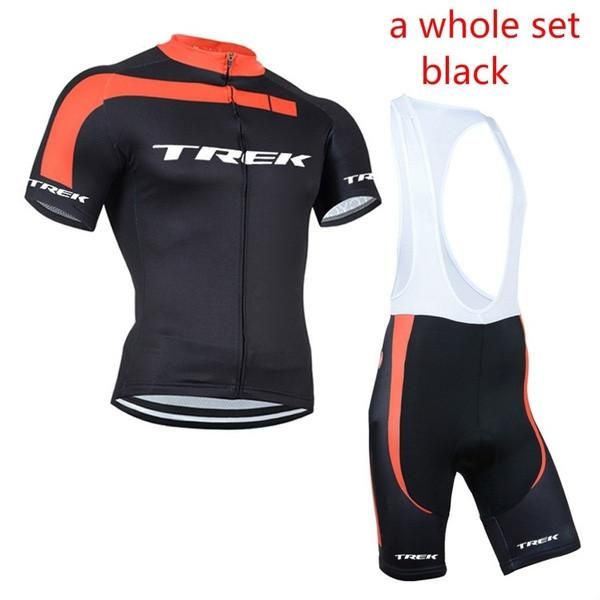 

racing sets cycling team short-sleeved men's jersey summer breathable suit sweat-absorbent, Black;blue
