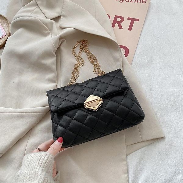 

evening bags 2021 pu leather diamond bag fashion chain ladies shoulder designer luxury messenger women's