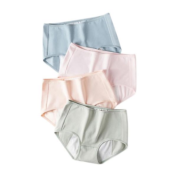 

seamless mid-waist panties breathable seamless women's physiological underwear silk satin solid color lingerie briefs, Black;pink