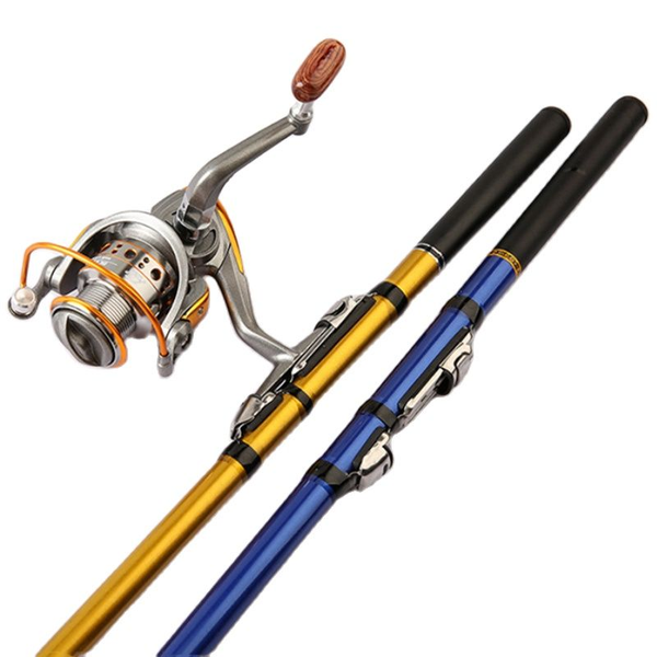 

boat fishing rods portable sea rod pole frp fiber 1.8/2.1/2.4/2.7/3.0m spinning reel ultralight rock
