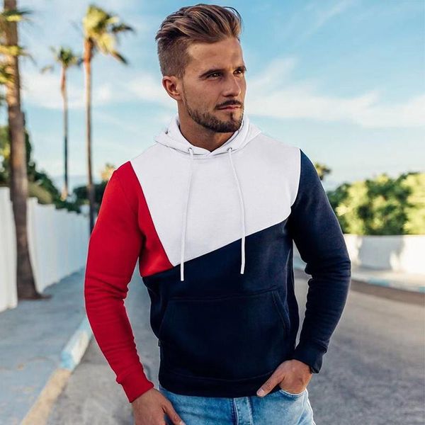 

men's hoodies & sweatshirts mens sweatshirt 2021 streetwear patchwork hoody pullover black white hoodie men winter fleece clothing
