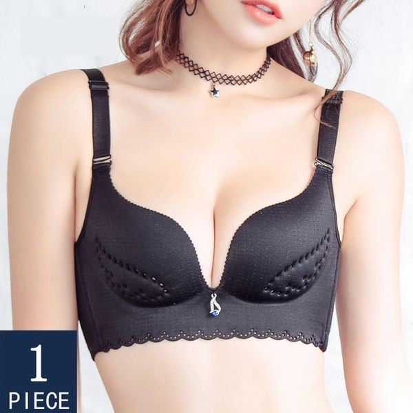 

women active bra seamless strapless push up lingerie wire bras underwear for woman black pink 2021 new, Red;black