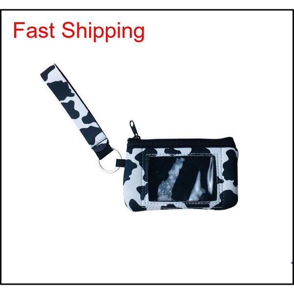 

sunflower leopard cow flower printed multifunction neoprene passport cover id card holder wristlets clutch coin wa qyllit bbgargden