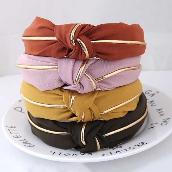 

wide knot headbands for women girl ladies cotton cloth hair band for yoga headwrap turban hair hoop fashion accessories