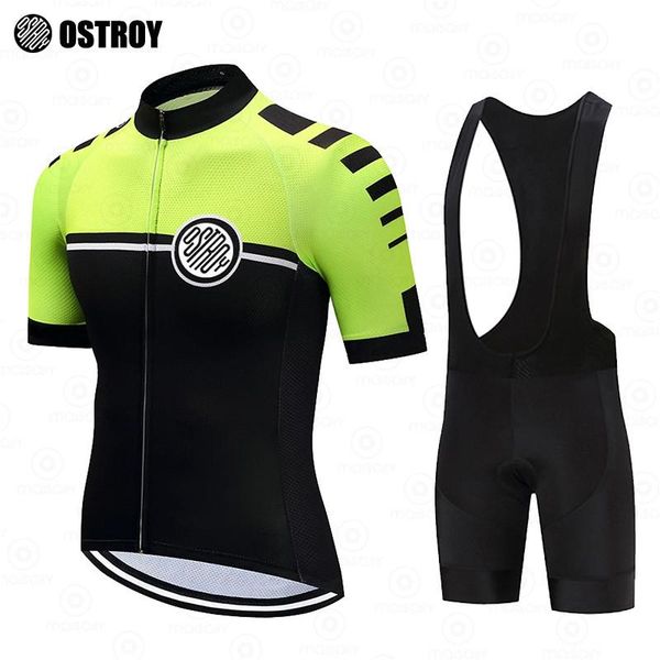 

racing sets 2021 clothing pro team jersey kit men short sleeve triathlon mtb custom made clothes bike uniforme ostroy cycling set, Black;blue