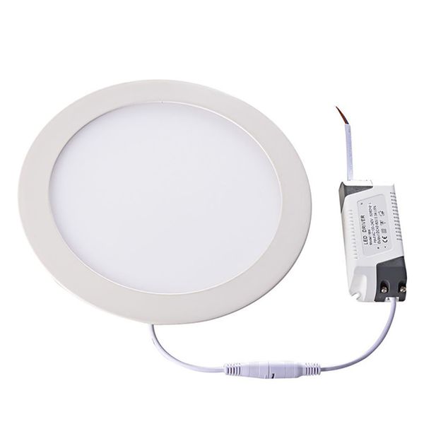 

ultra thin led panel light ac110/220v recessed ceiling lights 3w 4w 6w 9w 12w 15w 18w 24w round indoor lighting lamp ceiling downlight