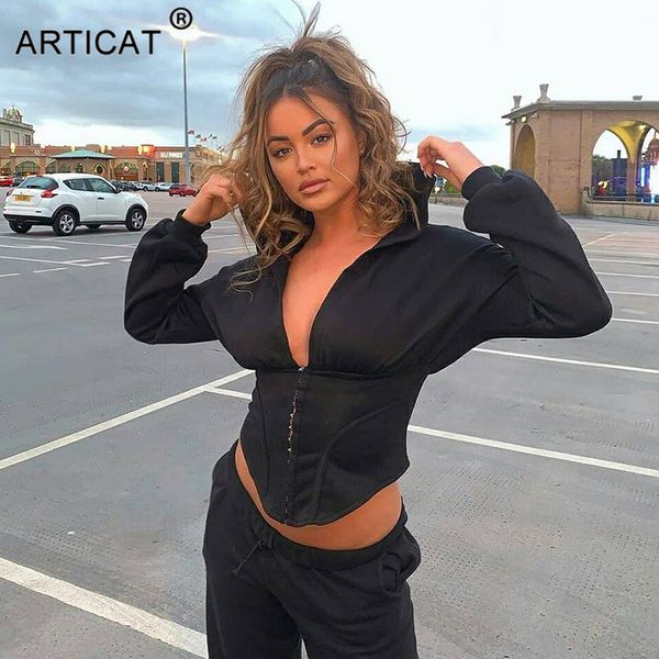 

winter casual solid women hoodies sweatshirt long sleeve pullovers female slim casual streetwear women short sweatshirthigh quality, Black;gray