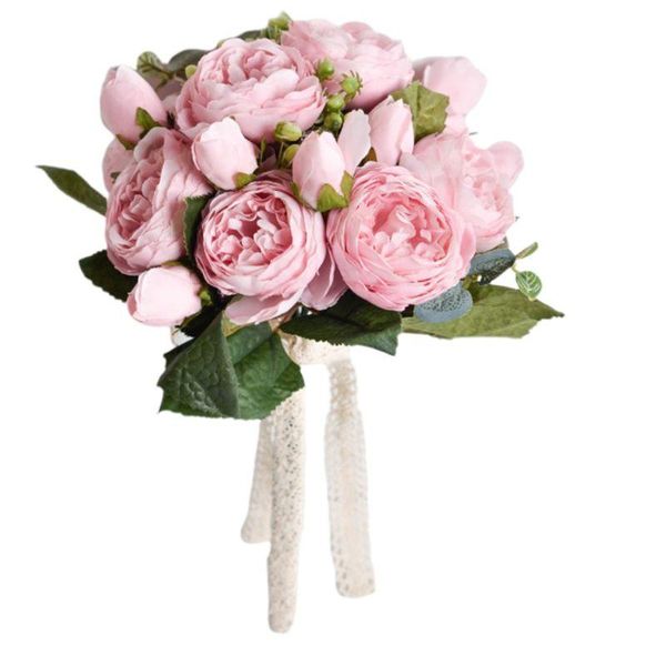 

wedding flowers t84b european pastoral bouquet romantic artificial holding fake berries leaves valentines day party church