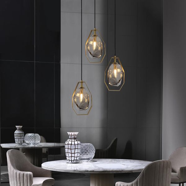 

nordic gold luxury led fourth light minimalist nightstand glass covers small lamp hanging for coffee bar decoration your house t80h